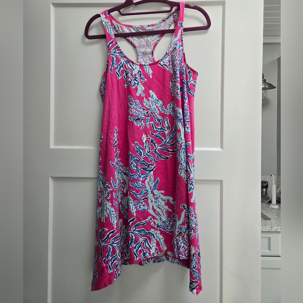 Lilly Pulitzer Racerback Monterrey Dress In Pink Samba